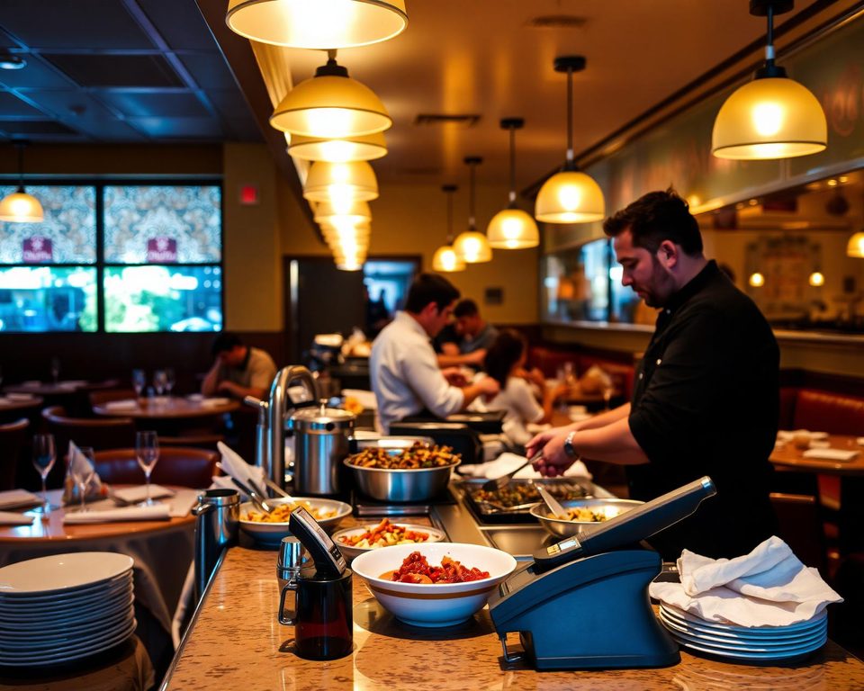 Restaurant operating with daily card receipts